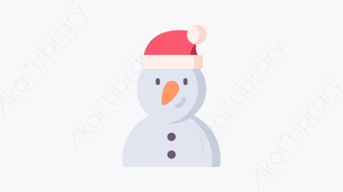 图片素材-002雪人 snowmanMG卡通圣诞头像元素图标