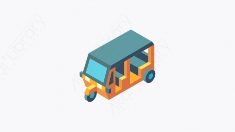 图片素材-003_人力车_rickshaw