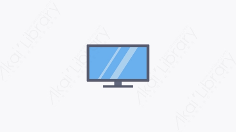 图片素材-004-监视器屏幕monitor_screen扁平卡通娱乐元素图标