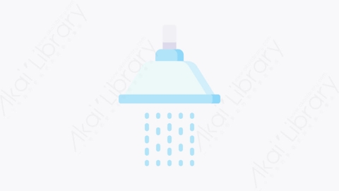 图片素材-004花洒 showerMG卡通家居用品元素图标