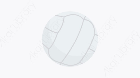 图片素材-004-排球volleyball卡通扁平健康和健身元素图标