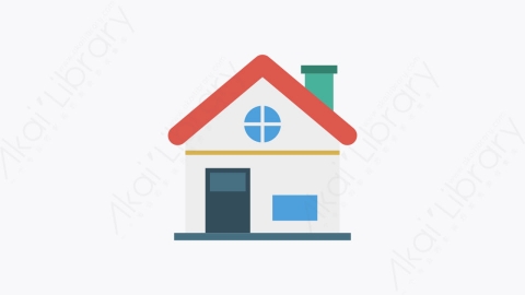 图片素材-005-主页home卡通扁平城市建筑元素图标