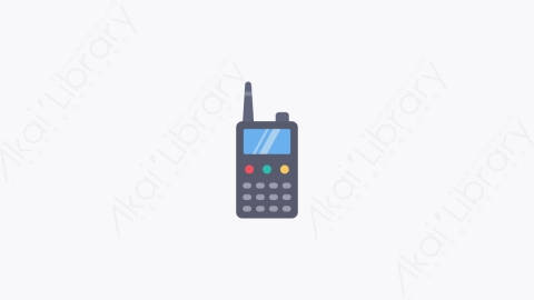 图片素材-005-对讲机walkie_talkie卡通扁平紧急医疗卫生元素图标