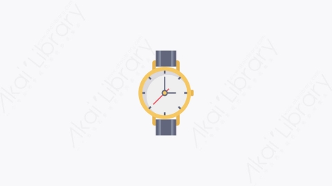 图片素材-005-腕表wristwatch扁平卡通黑色星期五元素图标
