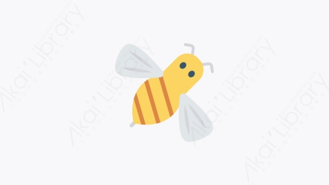 图片素材-006-蜜蜂bee卡通扁平动物元素图标