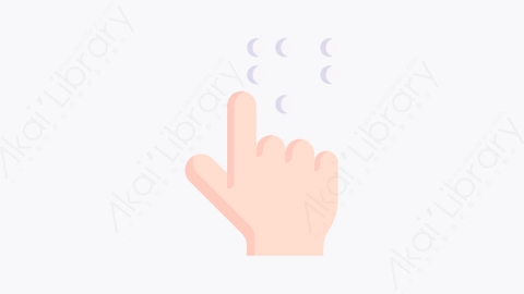 图片素材-006盲文brailleMG卡通辅助功能元素图标