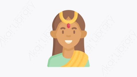 图片素材-006印度人 indianMG卡通头像元素图标