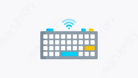 图片素材-006无线键盘 wireless keyboardMG卡通计算机元素图标