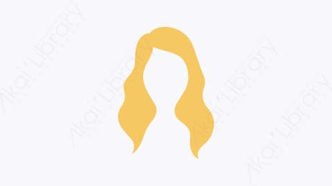 图片素材-007-女人的头发woman_hair扁平卡通美容美发元素图标