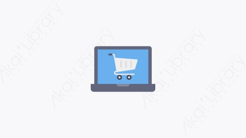 图片素材-008-电子商务ecommerce扁平卡通购物和电子商务元素图标