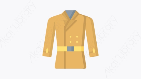 图片素材-008长外套 long coatMG卡通衣服元素图标