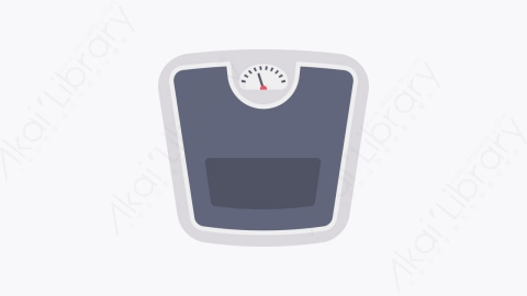 图片素材-008-重量秤weight_scale扁平卡通健康元素图标
