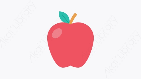图片素材-009-苹果apple扁平卡通健康元素图标