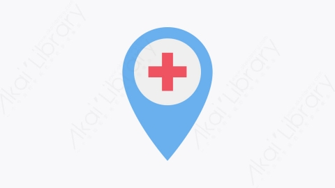 图片素材-009-地图位置map_location卡通扁平医学医疗献血元素图标