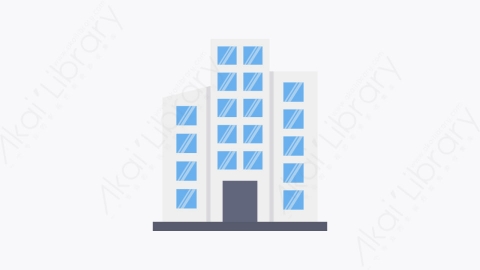图片素材-010-大楼building扁平卡通城市生活元素图标