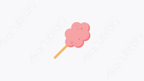 图片素材-010-棉花糖cotton_candy扁平卡通游乐园元素图标