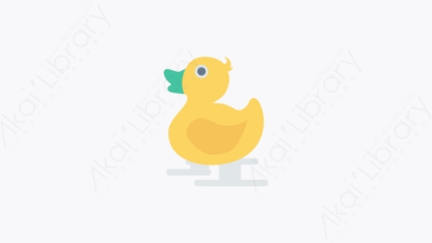 图片素材-010-鸭子duck卡通扁平动物元素图标