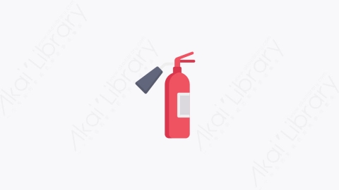 图片素材-010-灭火器fire_extinguisher卡通扁平紧急医疗卫生元素图标