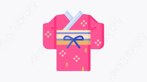 图片素材-010和服 kimonoMG卡通衣服元素图标