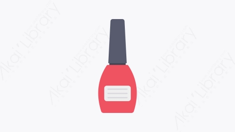 图片素材-010-指甲油瓶nail_polish_bottle扁平卡通美容美发元素图标