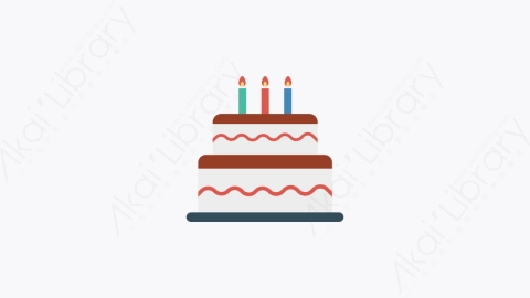 图片素材-0011-生日蛋糕birthday_cake卡通扁平食物和饮料的元素图标