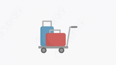图片素材-011_行李车_luggage_cart