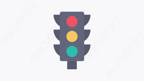 图片素材-011-交通灯traffic_lights卡通扁平商务办公业务元素图标