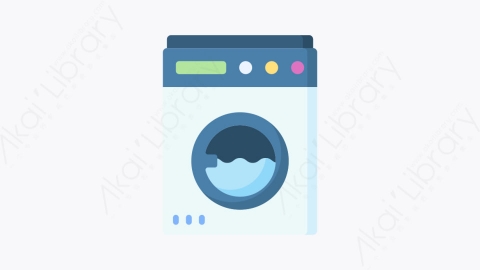 图片素材-011洗衣机 washing machineMG卡通家居用品元素图标