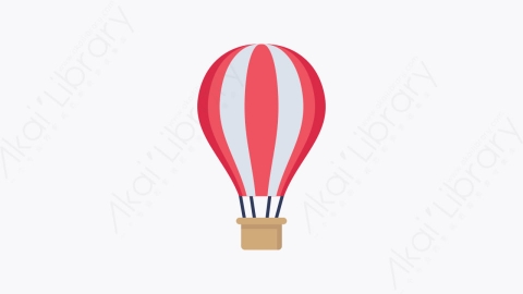 图片素材-012-气球air_balloon扁平卡通旅行和假期元素图标