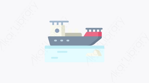 图片素材-012船 boatMG卡通北极元素图标