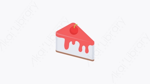 图片素材-012-蛋糕cake卡通扁平快餐食物餐饮元素图标