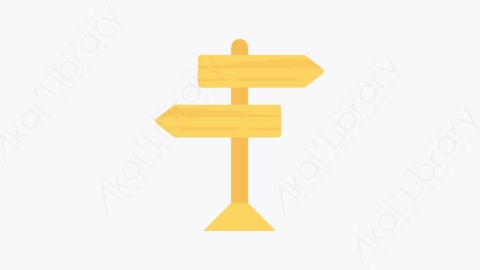 图片素材-012-道路标志road_sign扁平卡通城市生活元素图标