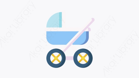 图片素材-012婴儿推车strollerMG卡通婴儿和玩具元素图标