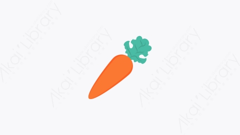 图片素材-0013-胡萝卜carrot卡通扁平食物和饮料的元素图标