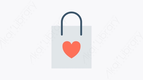 图片素材-013-购物袋shopping_bag扁平卡通生日聚会元素图标