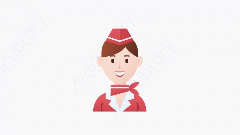 图片素材-014_空中乘务员_flight_attendant