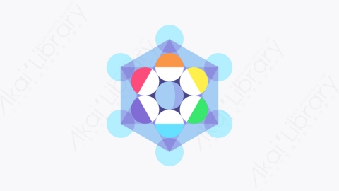图片素材-014 梅塔特隆立方体 metatron cubeMG卡通神圣的几何元素图标
