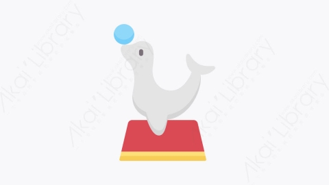 图片素材-014印章 sealMG卡通马戏团元素图标