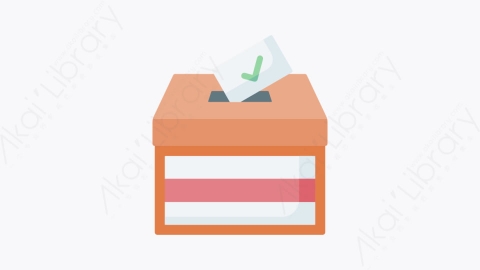 图片素材-014投票箱 voting boxMG卡通人权元素图标
