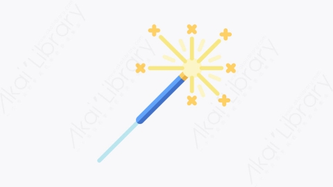 图片素材-015烟火 sparklerMG卡通新年元素图标