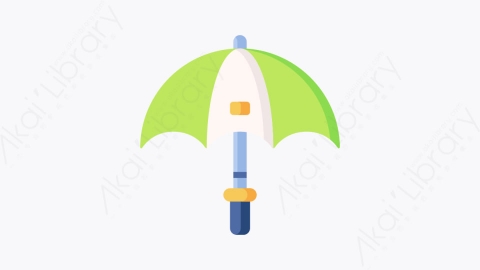 图片素材-015雨伞 umbrellaMG卡通高尔夫元素图标