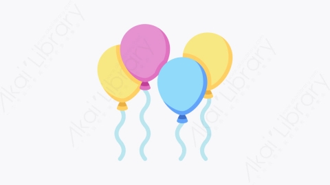 图片素材-016个气球 balloonsMG卡通新年元素图标