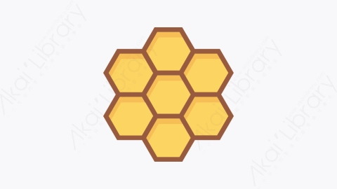 图片素材-016-蜂蜜honey卡通扁平自然生态元素图标