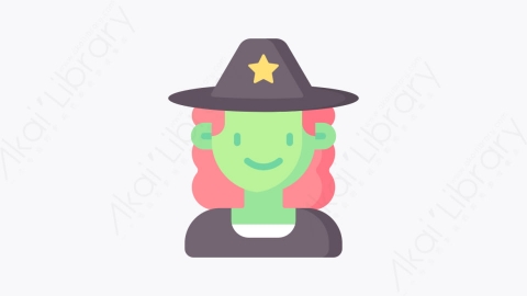图片素材-016女巫 witchMG卡通圣诞人物元素图标