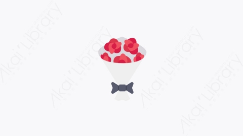 图片素材-017-花束bouquet卡通扁平情侣婚姻婚礼元素图标