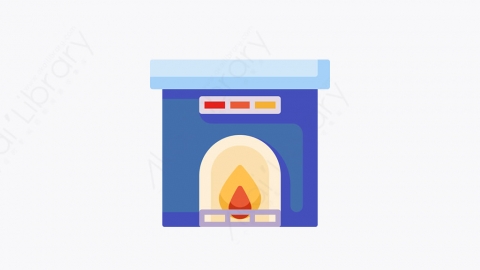图片素材-017-壁炉fireplace