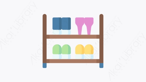 图片素材-017鞋架 shoe rackMG卡通家居用品元素图标