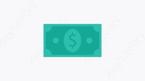 图片素材-018-货币currency卡通扁平商务办公业务元素图标