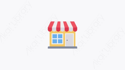 图片素材-018-购物中心shopping_store扁平卡通黑色星期五元素图标
