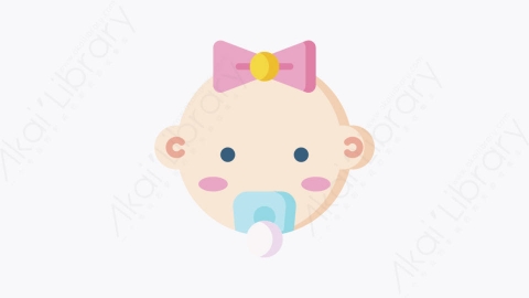 图片素材-019女婴baby girlMG卡通婴儿和玩具元素图标